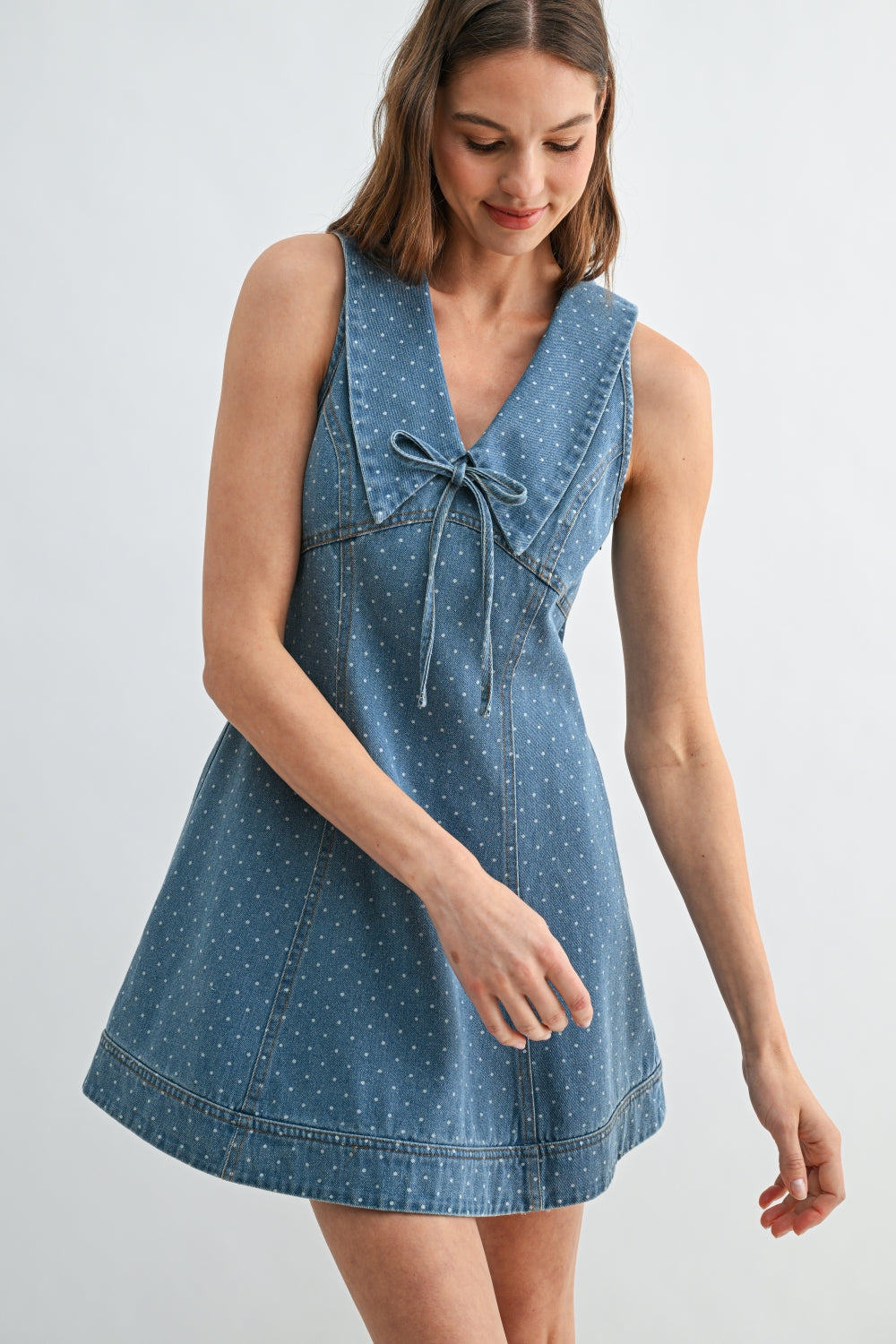 RD353_DENIM POLKA