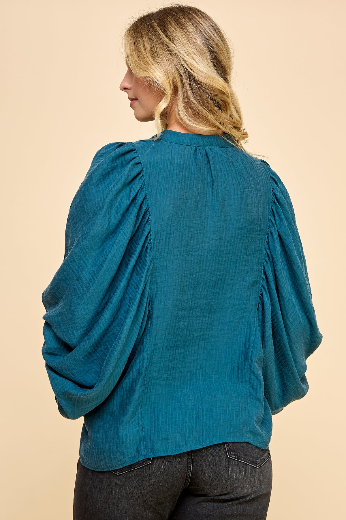 Big Sleeve Button Down Blouse RT129