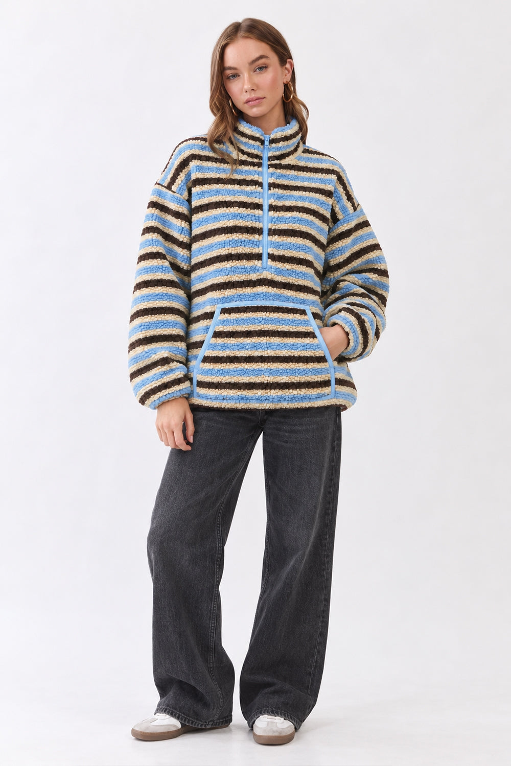 RT297_BROWN MULTI STRIPE
