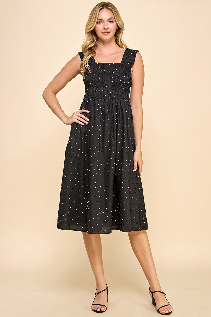 REMI011 - Polkadot Midi Dress