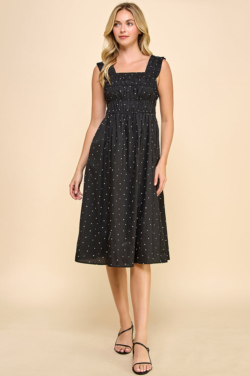 REMI011 - Polkadot Midi Dress