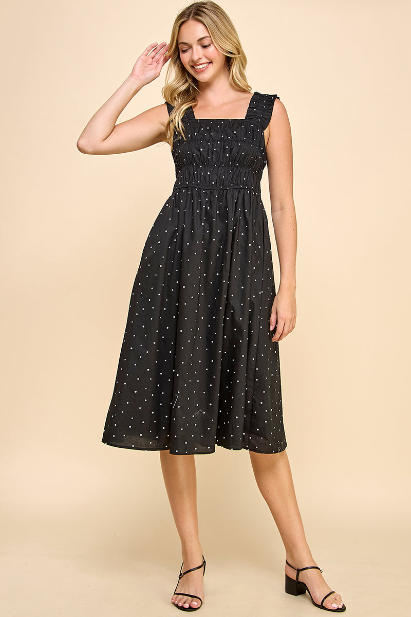 REMI011 - Polkadot Midi Dress