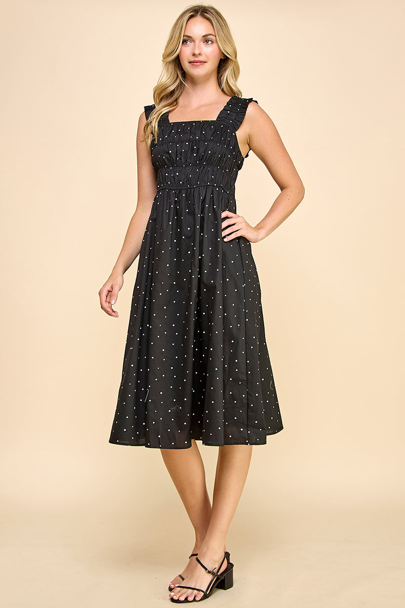 REMI011 - Polkadot Midi Dress
