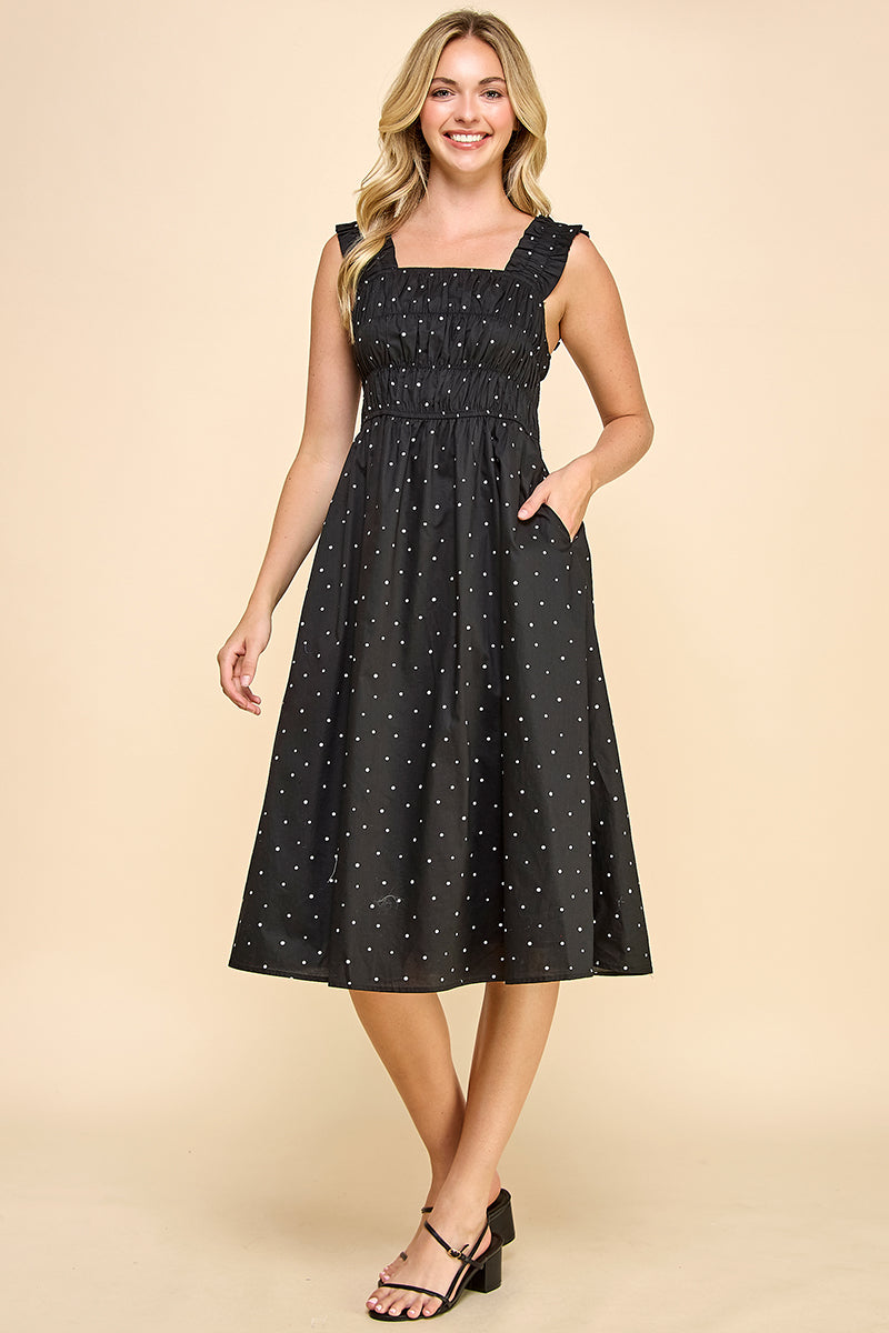 REMI011 - Polkadot Midi Dress