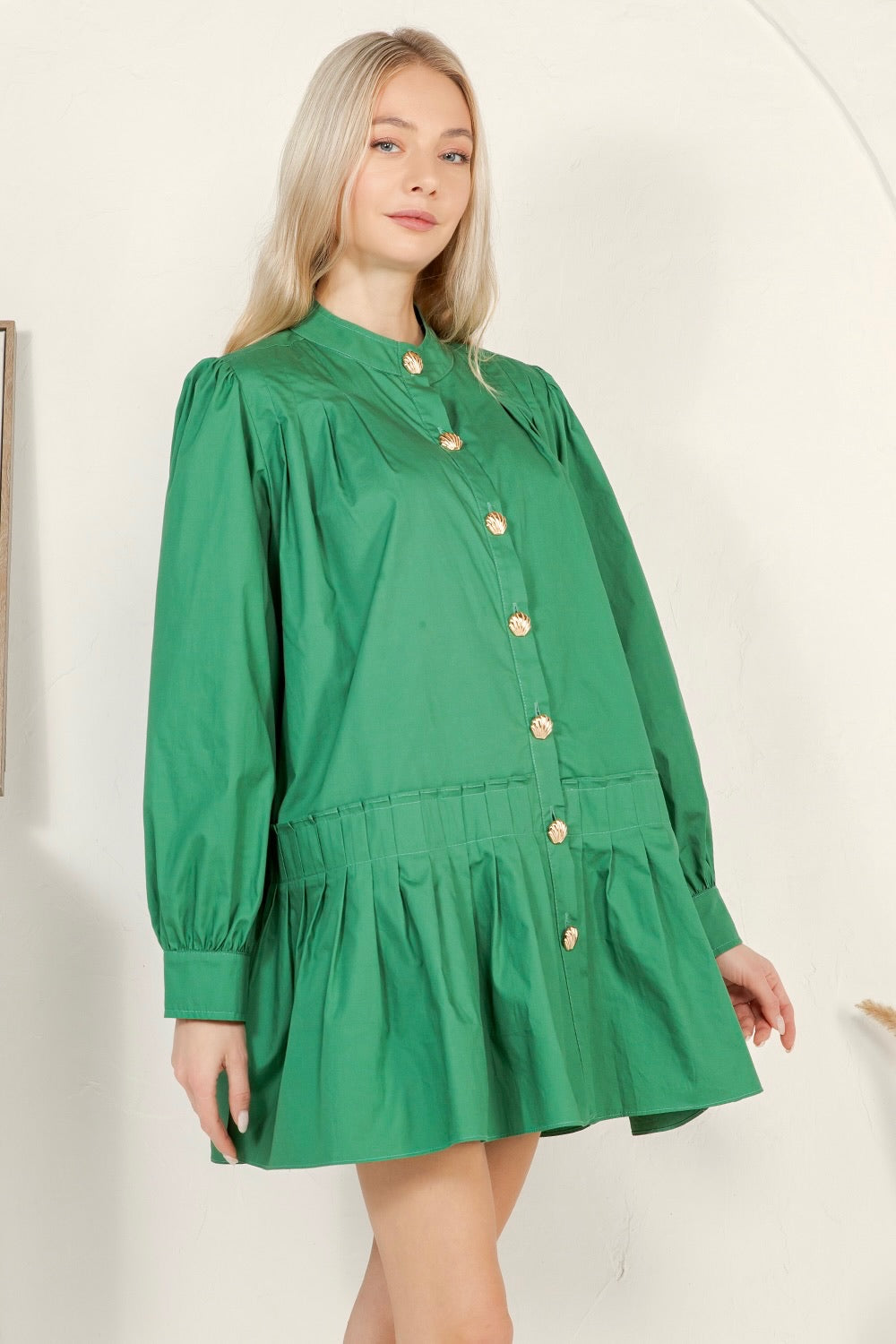 Pleated Skirt Mini Dress RD287