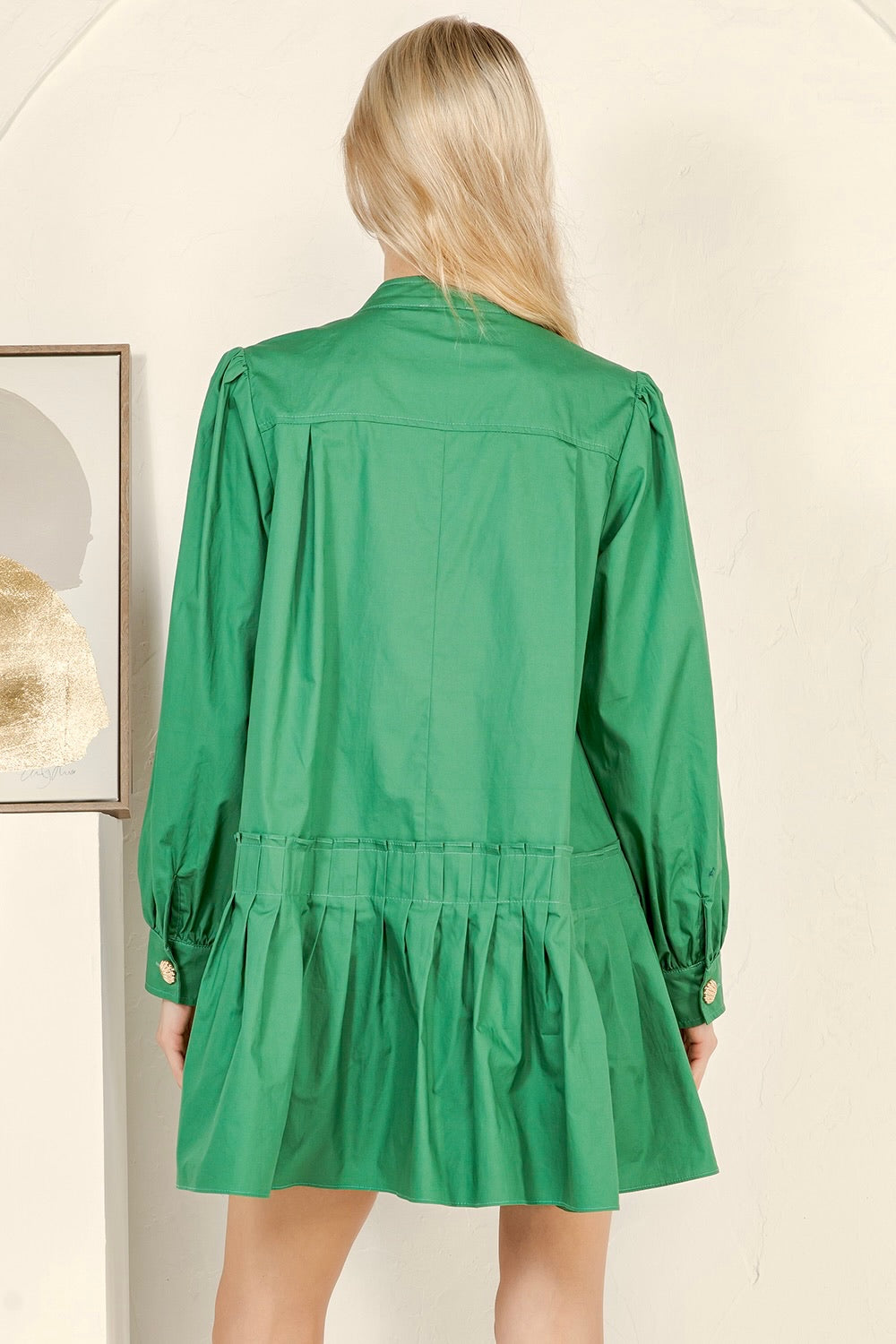 Pleated Skirt Mini Dress RD287
