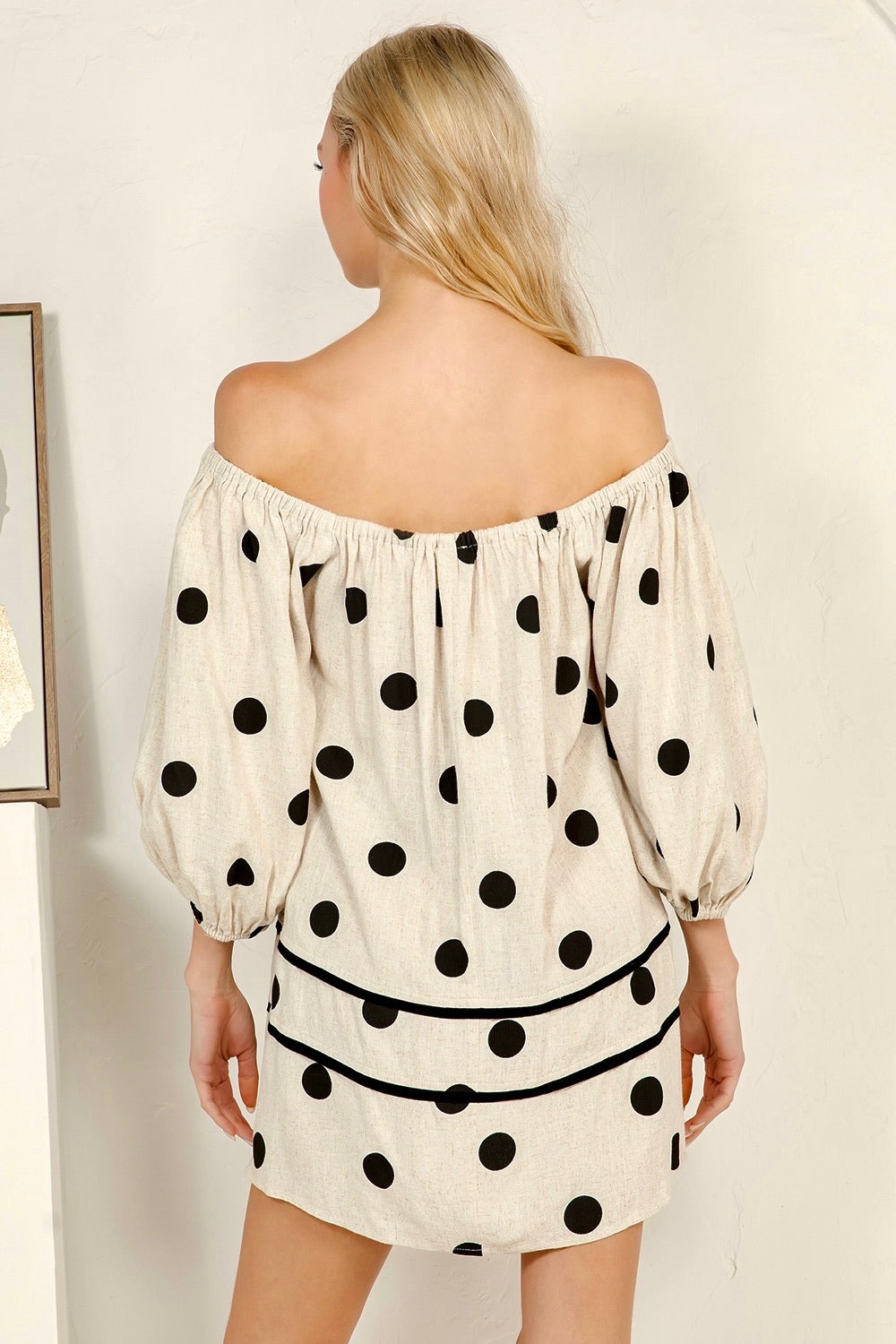 Polka Dot Shift Mini Dress