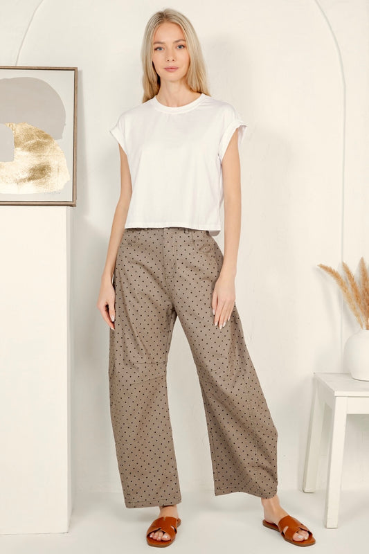 Polka Barrel Pants