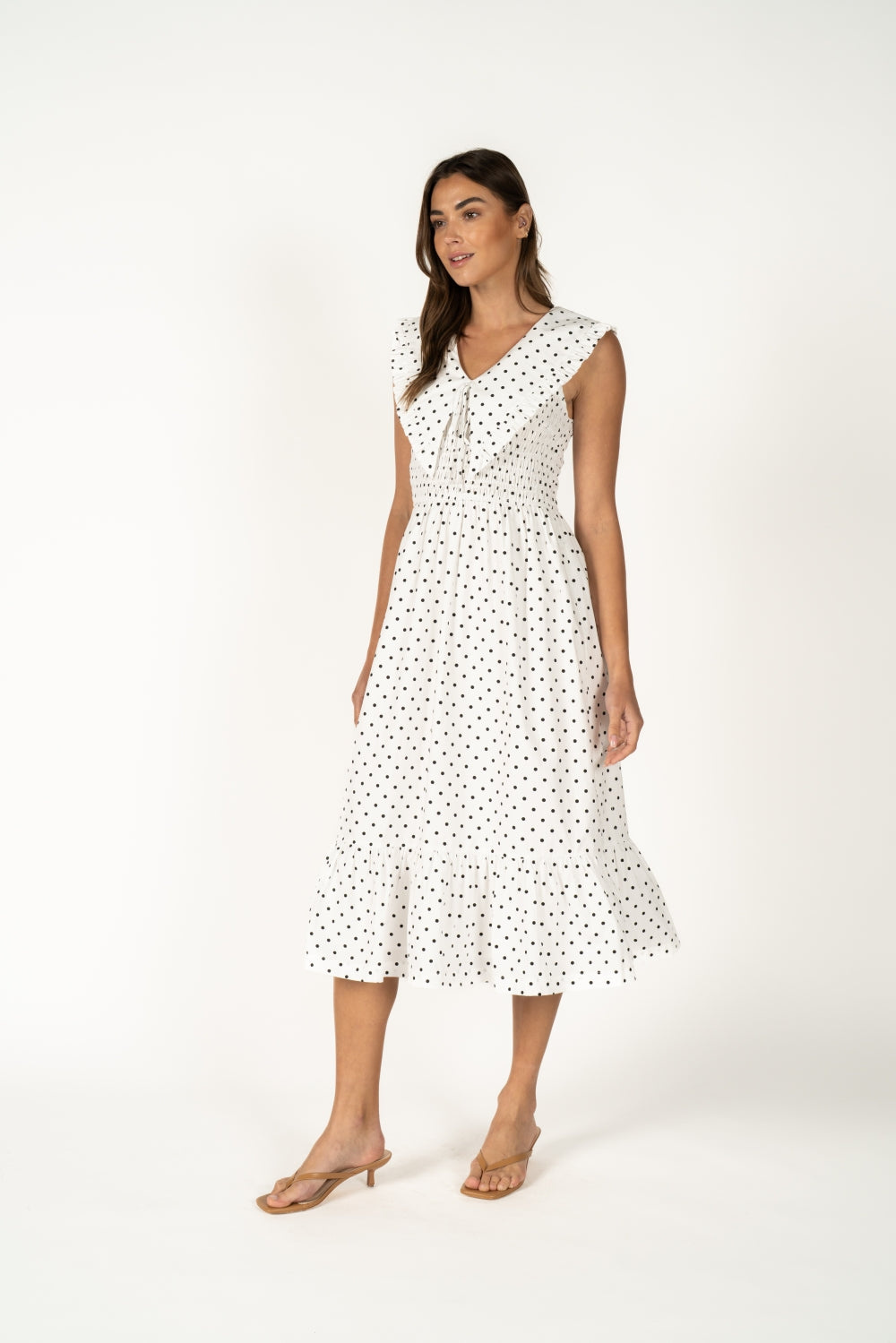 RD253_WHITE BLACK POLKA